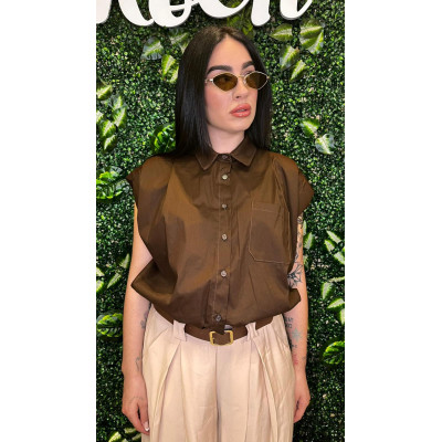 Camicia Marrone Cioccolato...