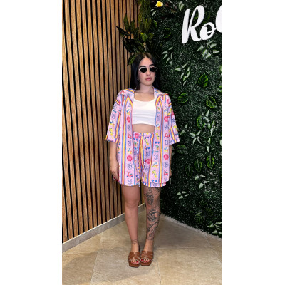 Coordinato short e camicia...