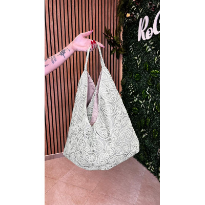 Borsa crochet verde