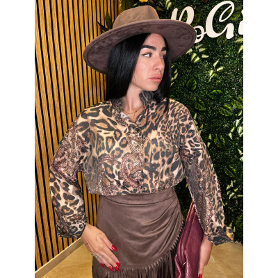 Camicia Velata con Fantasia...