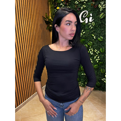 Maglia Basic a Maniche Tre...