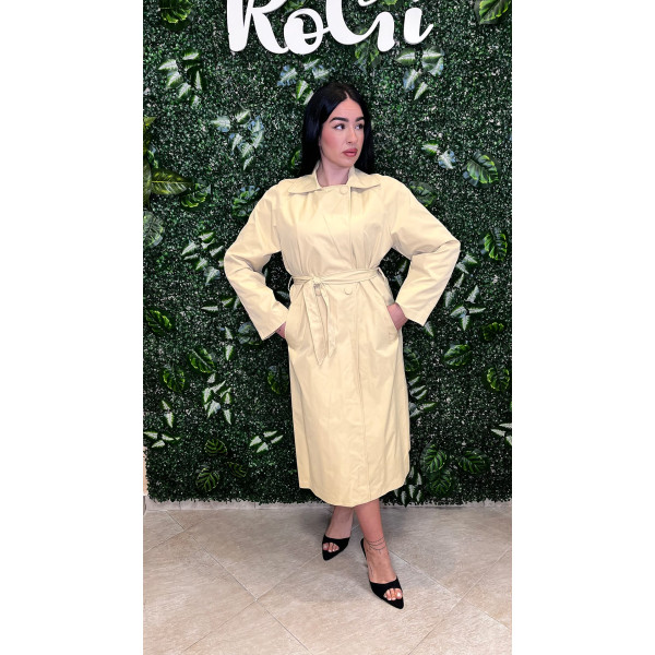 Trench Coat "Classic Essential" – Giallo Crema / Burro